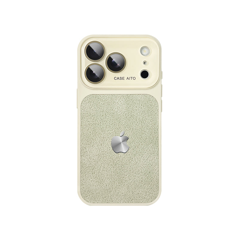 iPhone Crater Crystal Lens Leather Case