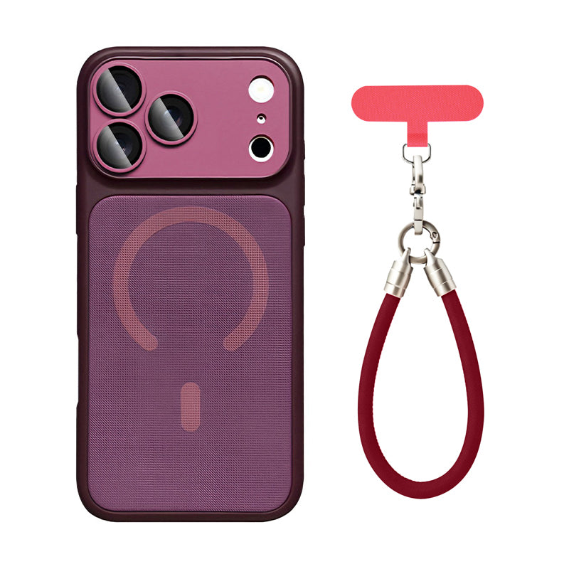 iPhone Color Block Fabric MagSafe Case