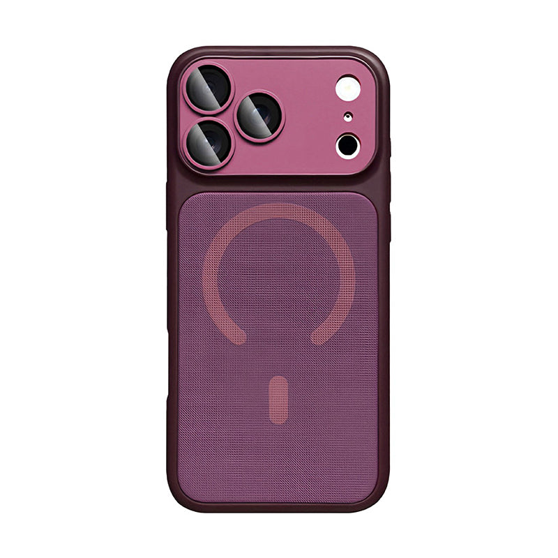 iPhone Color Block Fabric MagSafe Case