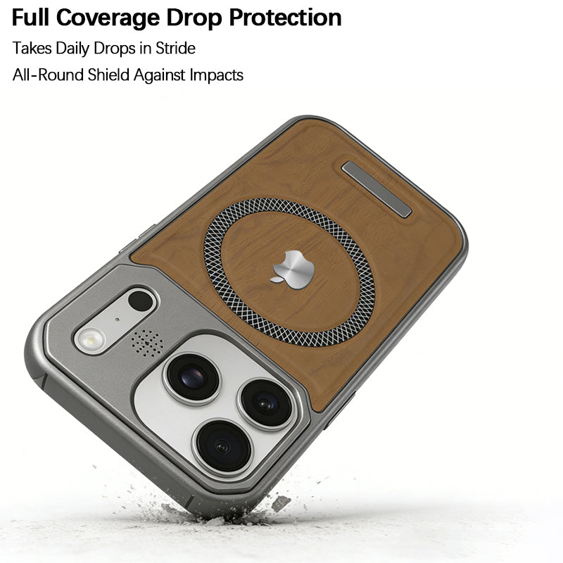 iPhone Wood Grain MagSafe Case
