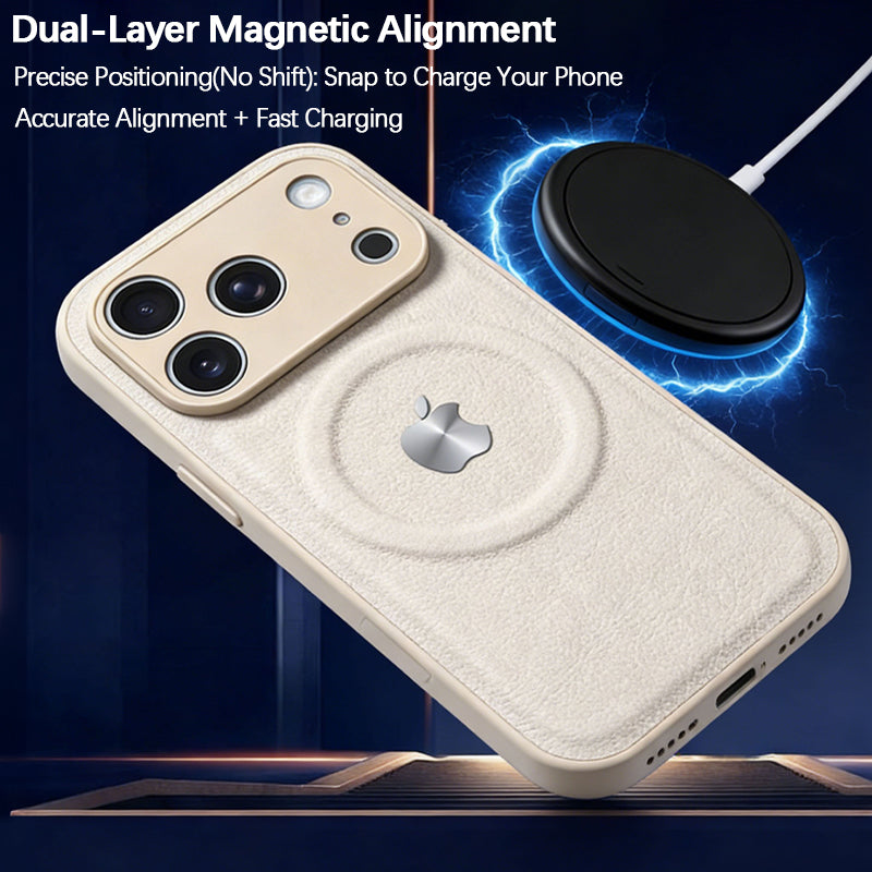 iPhone Lychee Texture Leather Case