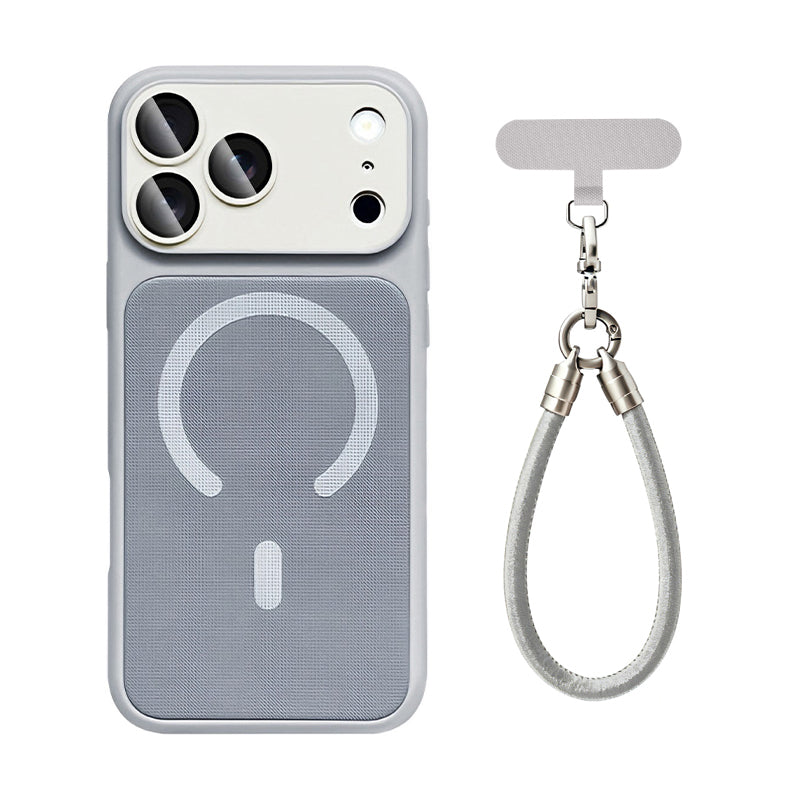 iPhone Color Block Fabric MagSafe Case