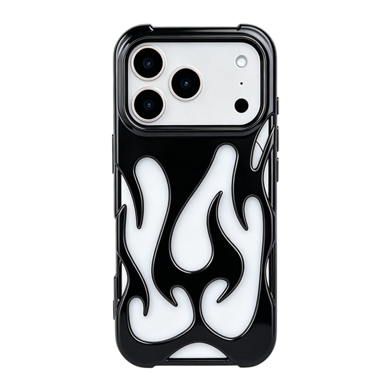 iPhone Flame Hollow Case