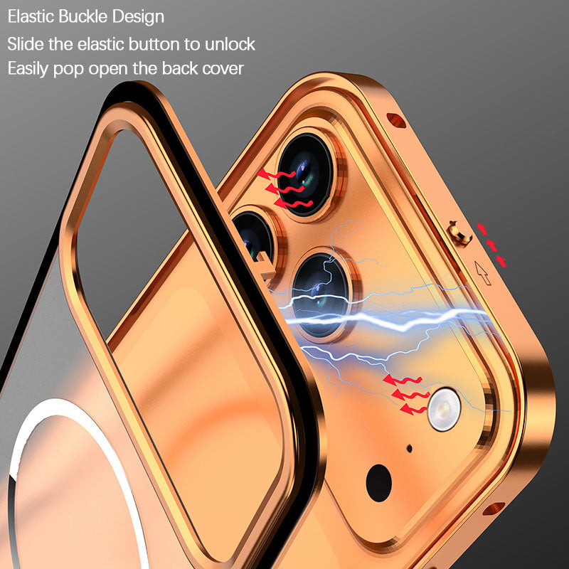 iPhone Metal Frame Matte Magnetic Case