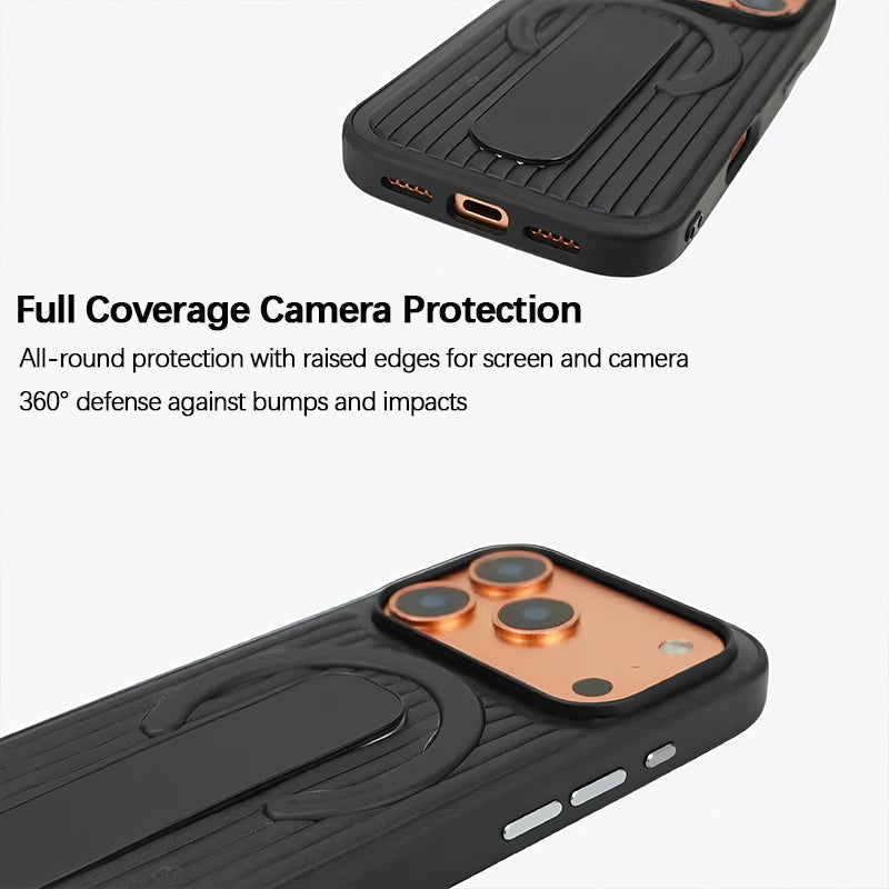 iPhone Leather Finger Strap Case