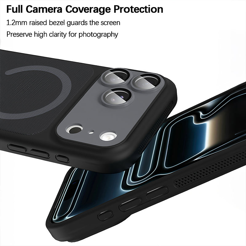 iPhone Color Block Fabric MagSafe Case