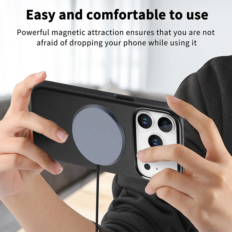 iPhone Leather Magnetic Case