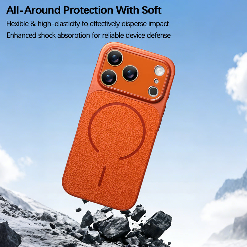 iPhone Leather Large Window Case