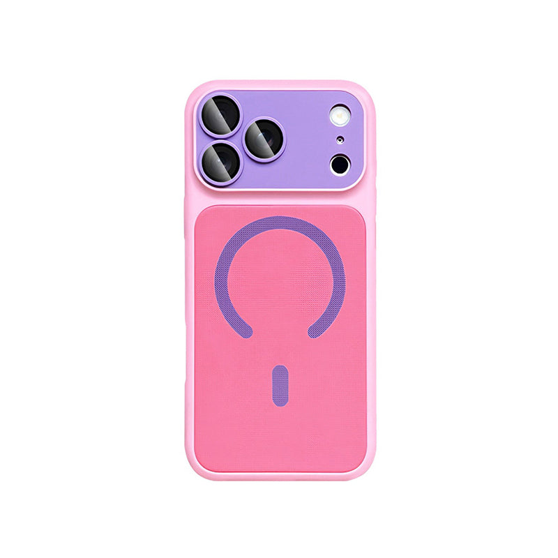iPhone Color Block Fabric MagSafe Case