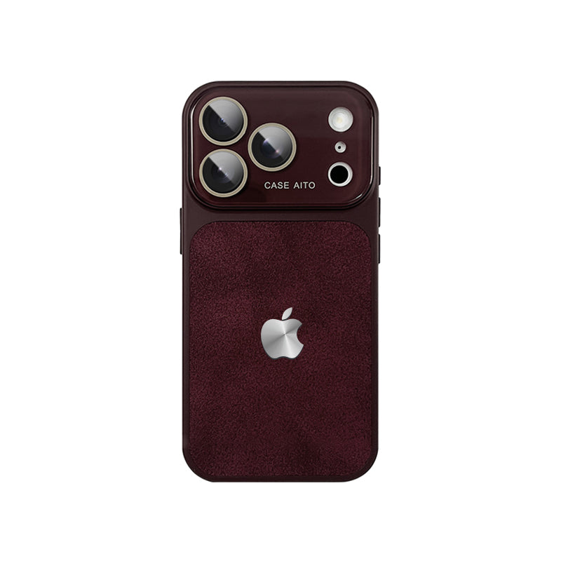 iPhone Crater Crystal Lens Leather Case