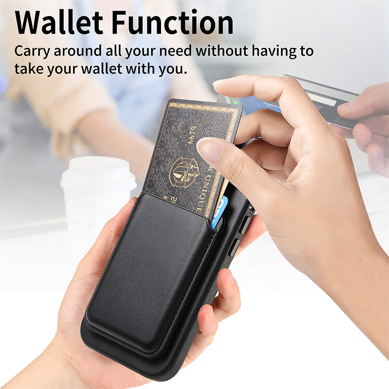 iPhone Leather Case MagSafe Card Holder Set