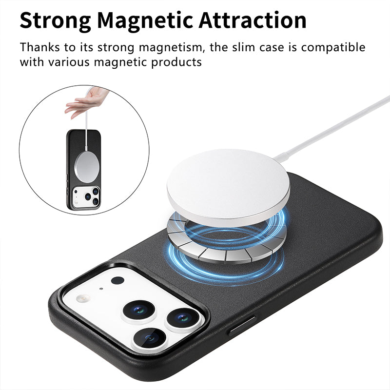 iPhone Leather Magnetic Case