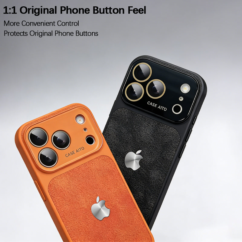 iPhone Crater Crystal Lens Leather Case