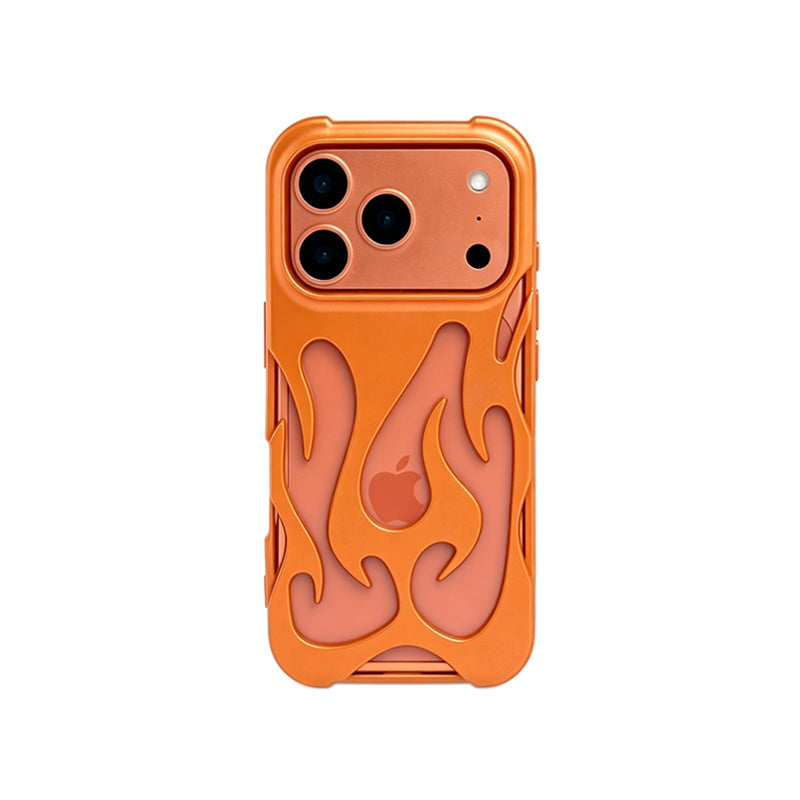 iPhone Flame Hollow Case