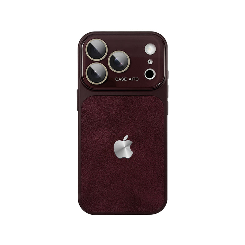 iPhone Crater Crystal Lens Leather Case