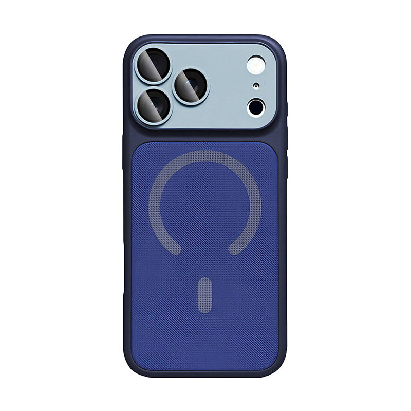 iPhone Color Block Fabric MagSafe Case