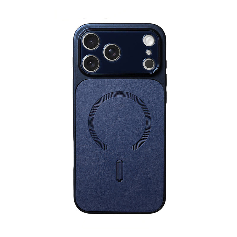 iPhone Leather Texture Large Window Case