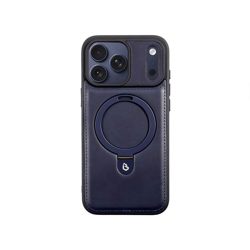 iPhone Leather Stand MagSafe Case