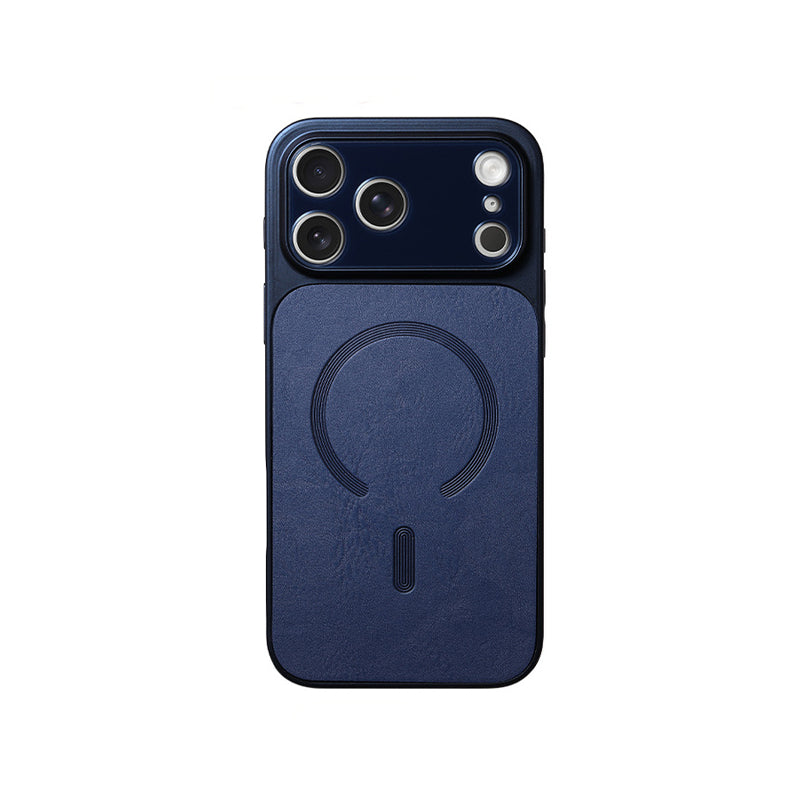 iPhone Leather Texture Large Window Case