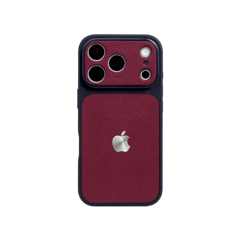 iPhone Color-Blocked Leather Case