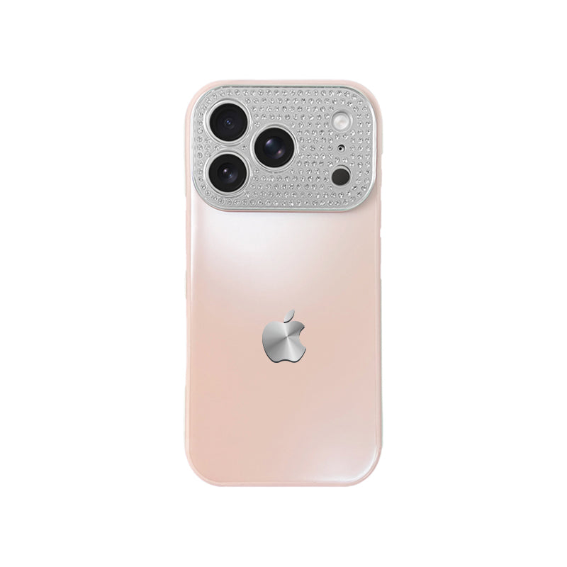 iPhone Diamond-Encrusted Large Window Case