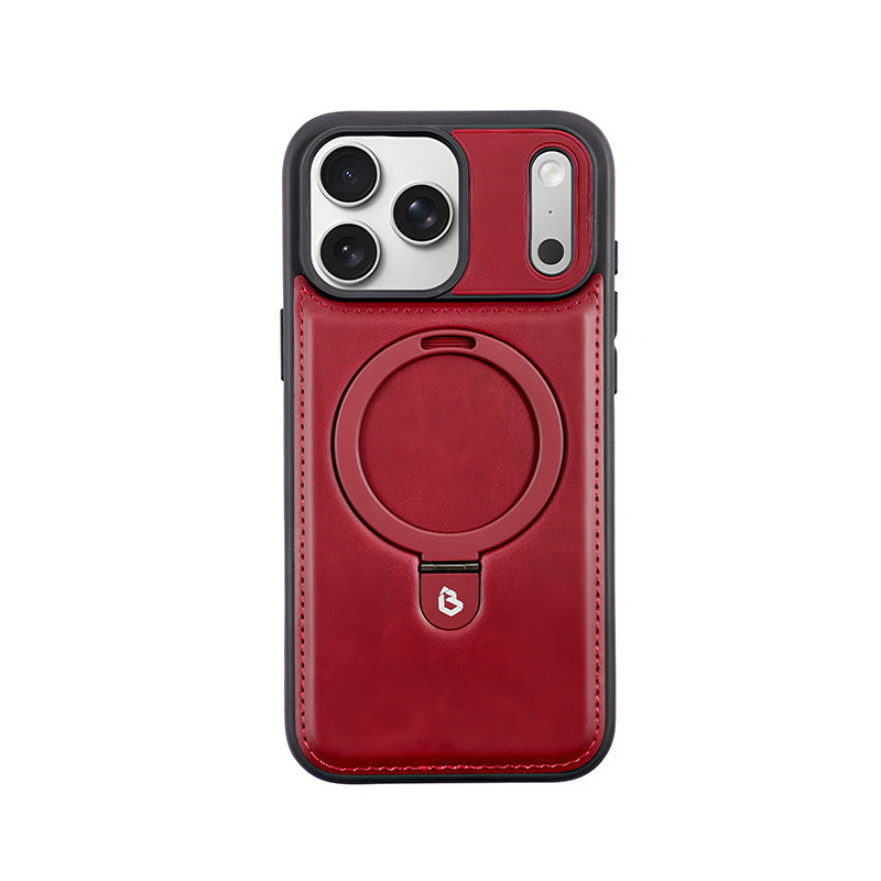 iPhone Leather Stand MagSafe Case
