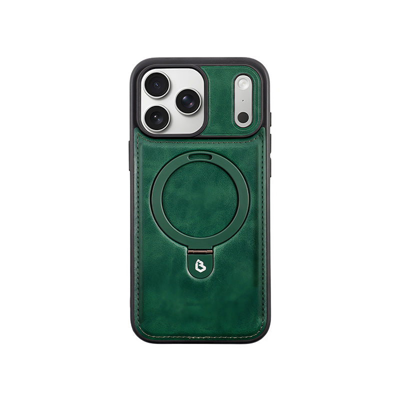 iPhone Leather Stand MagSafe Case