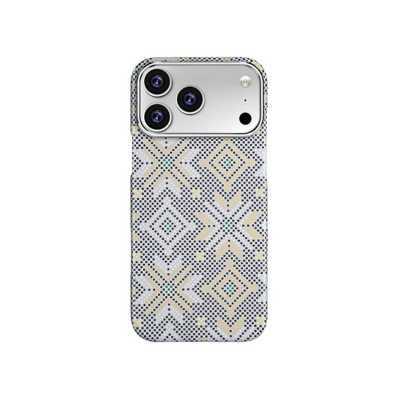 iPhone Iridescent Diamond Pattern MagSafe Case