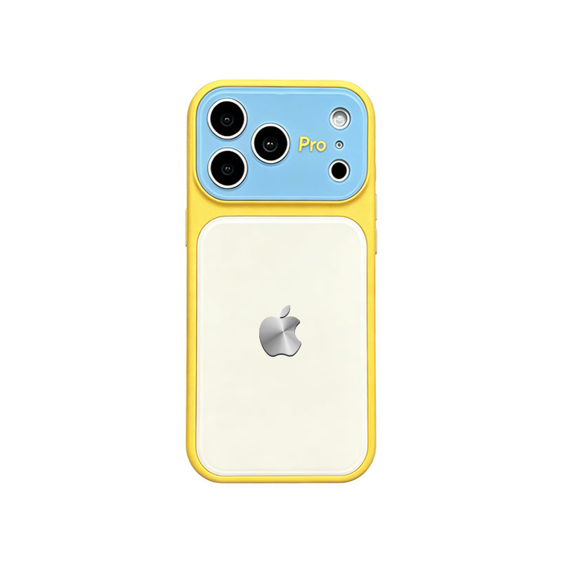 iPhone Dopamine Color-Blocked Leather Case