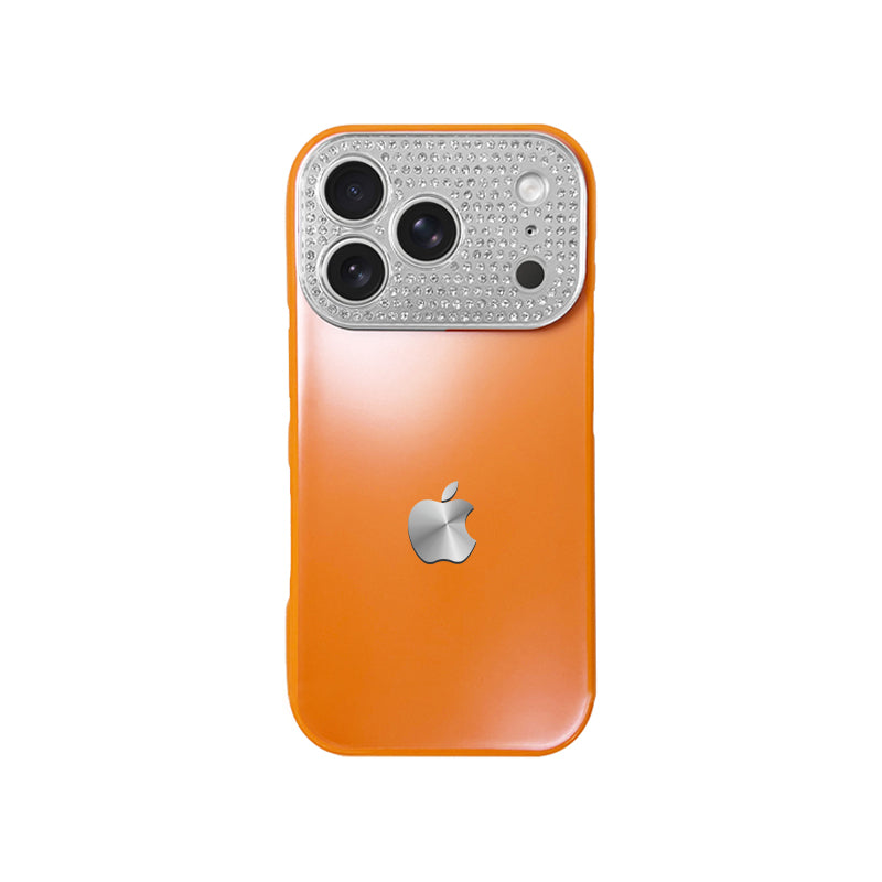 iPhone Diamond-Encrusted Large Window Case