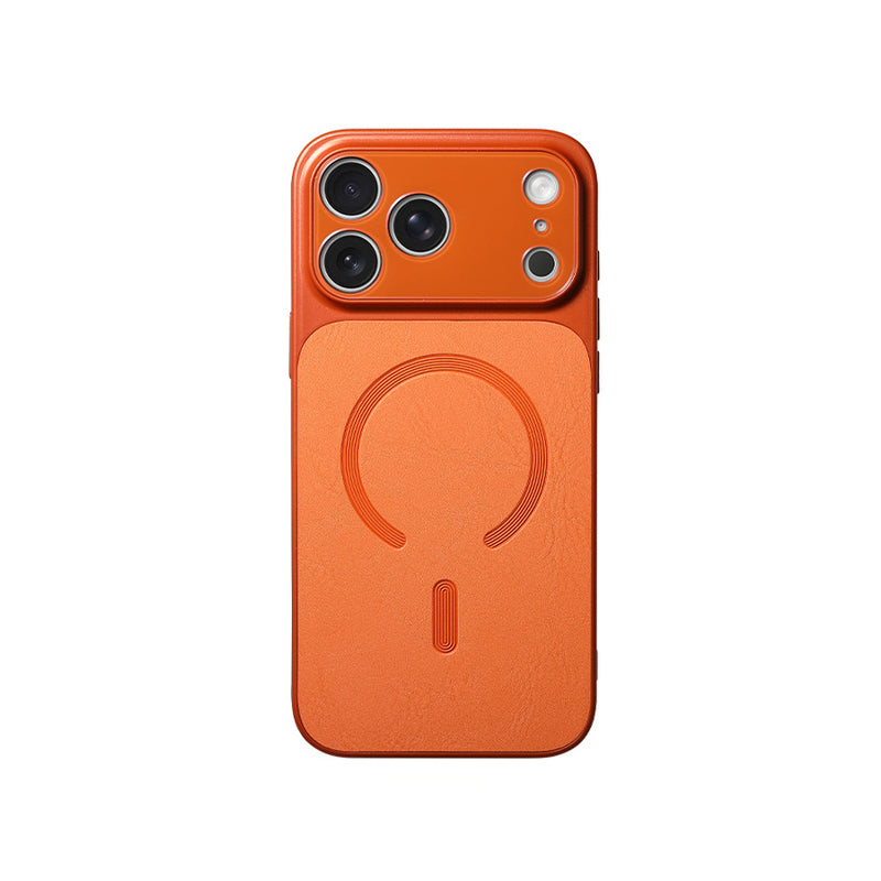 iPhone Leather Texture Large Window Case