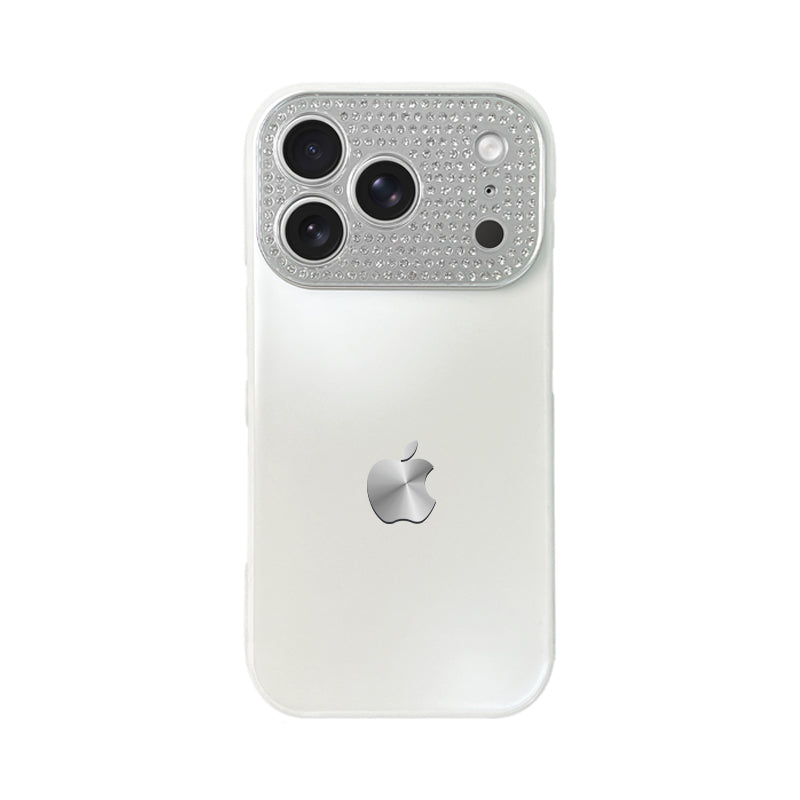 iPhone Diamond-Encrusted Large Window Case