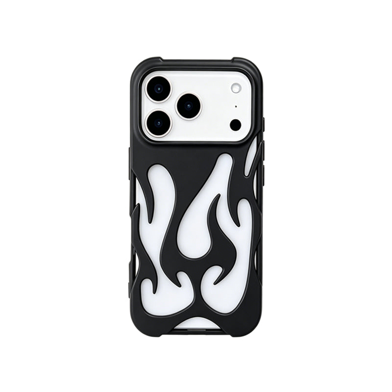 iPhone Flame Hollow Case