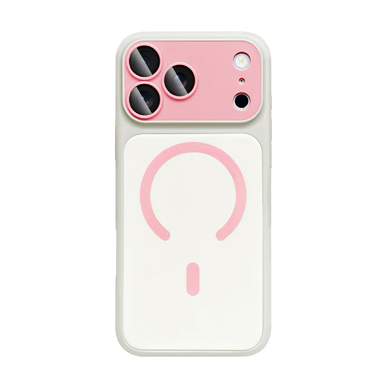 iPhone Color Block Fabric MagSafe Case