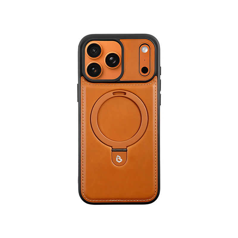 iPhone Leather Stand MagSafe Case