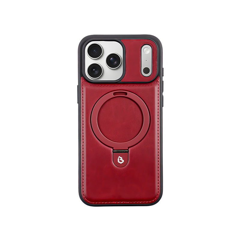 iPhone Leather Stand MagSafe Case