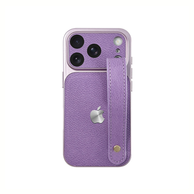 iPhone Lychee Texture Wristband Case