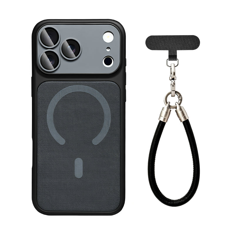 iPhone Color Block Fabric MagSafe Case