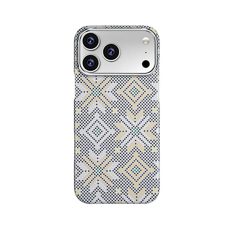 iPhone Iridescent Diamond Pattern MagSafe Case