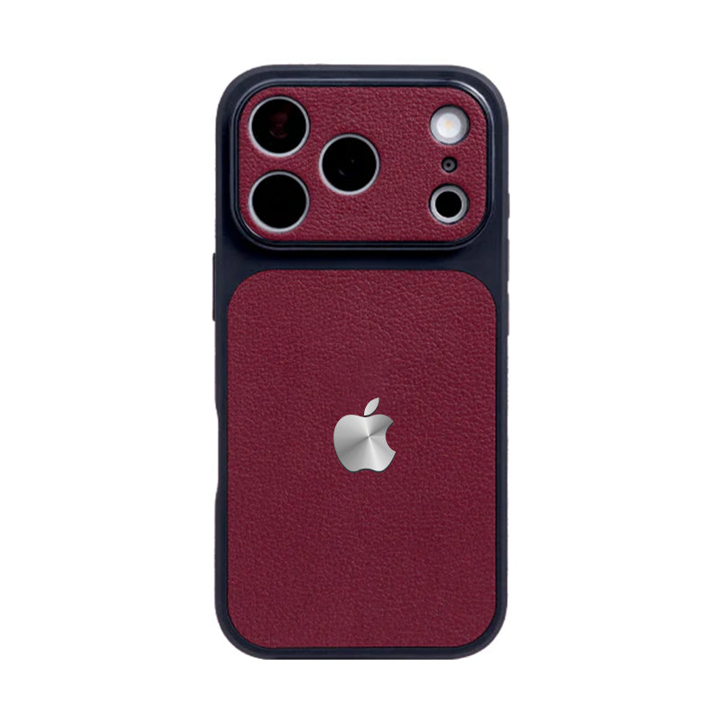 iPhone Color-Blocked Leather Case