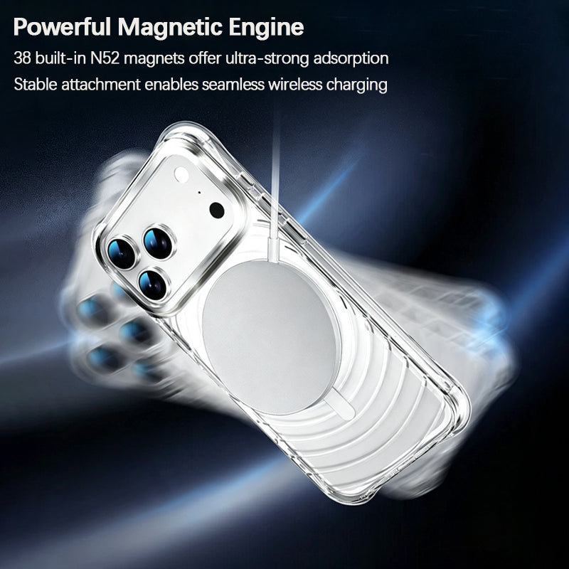 iPhone Wave Transparent MagSafe Case