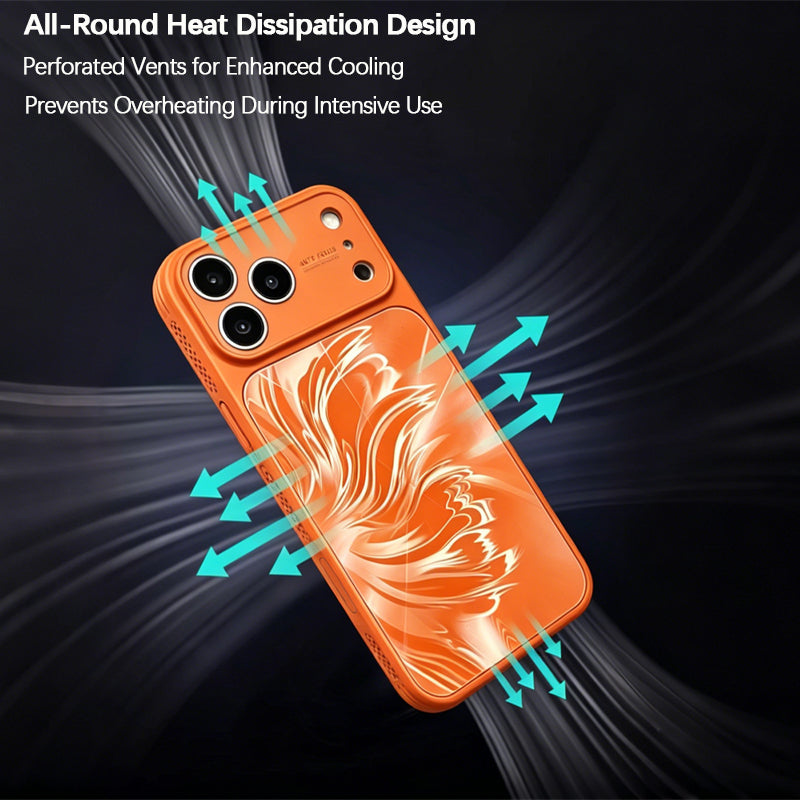 iPhone Feather Aurora Texture Cooling Case