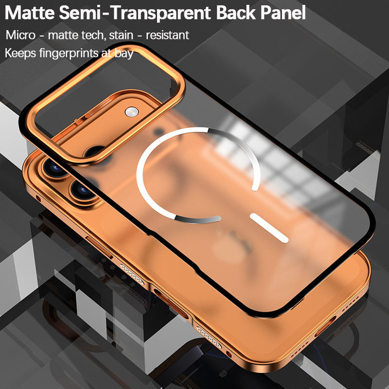 iPhone Metal Frame Matte Magnetic Case