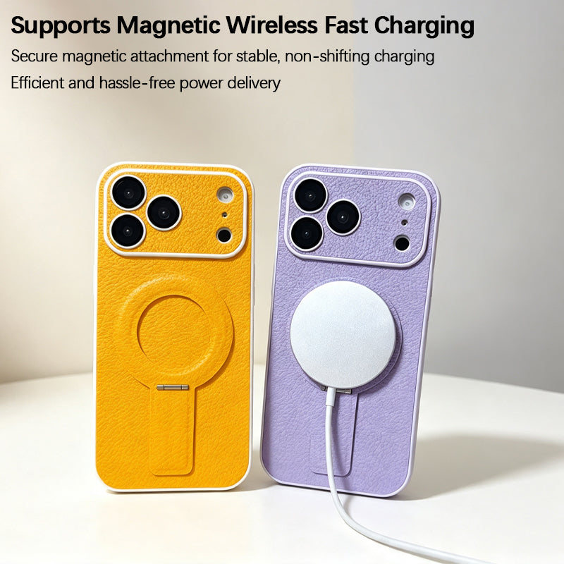 iPhone Macaron Leather Texture Case