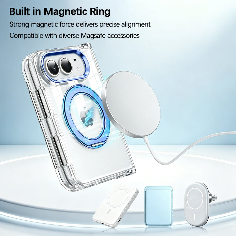 iPhone Duo Transparent MagSafe Stand Case