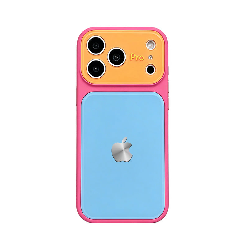 iPhone Dopamine Color-Blocked Leather Case