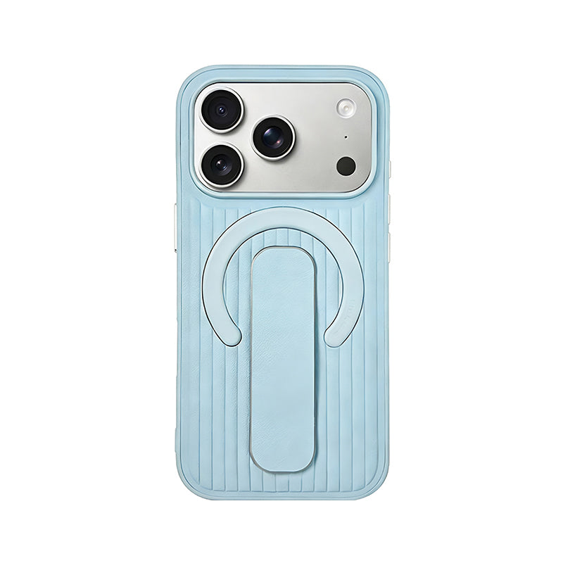 iPhone Leather Finger Strap Case