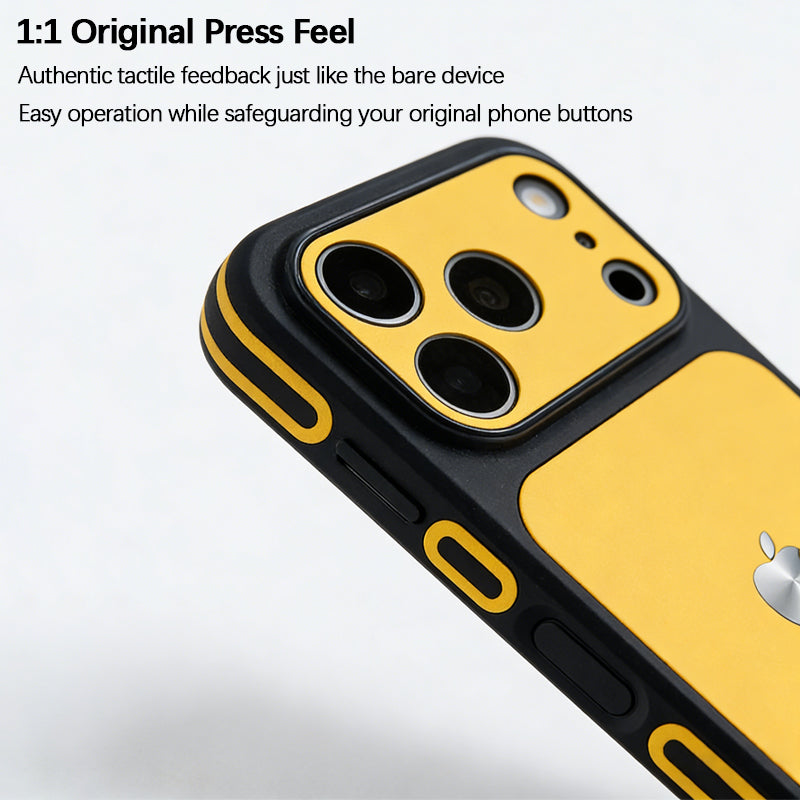iPhone Color-Blocked Leather Case