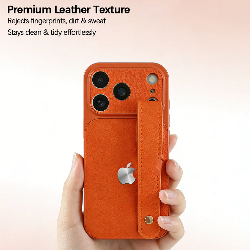 iPhone Lychee Texture Wristband Case