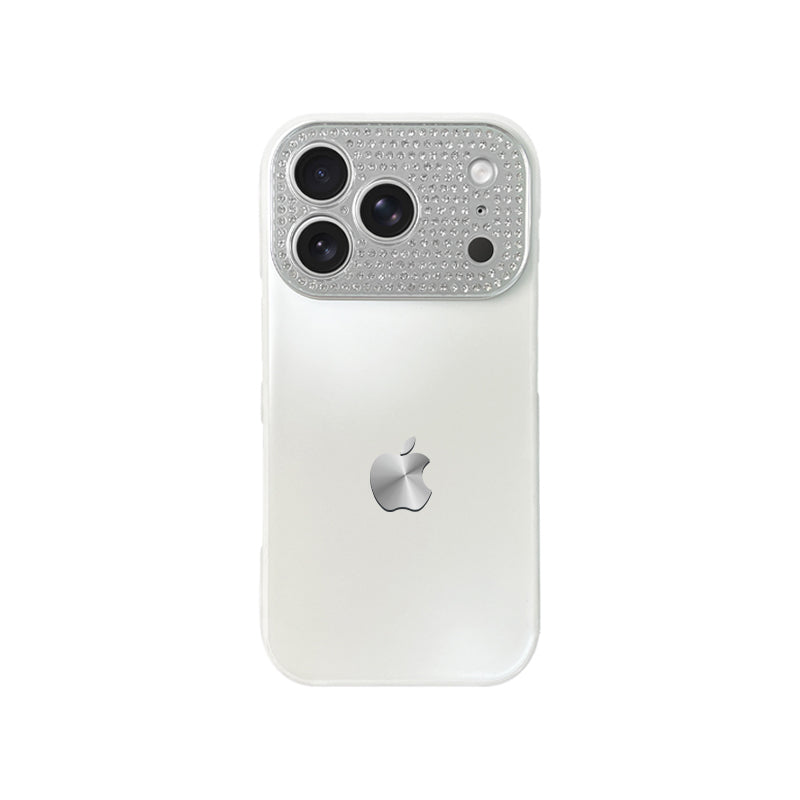 iPhone Diamond-Encrusted Large Window Case